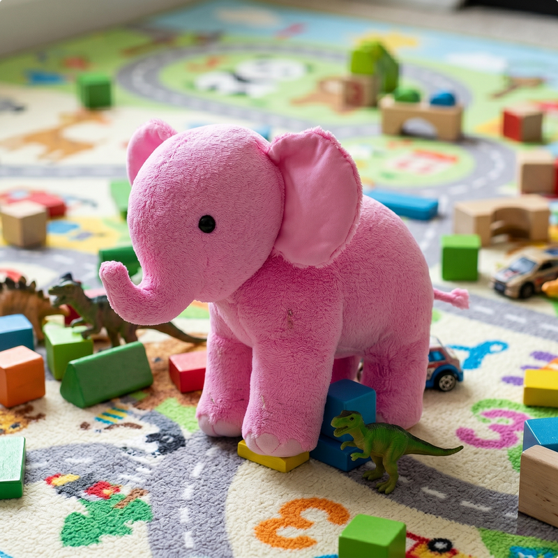 Pink Elephant Stuffed Animal
