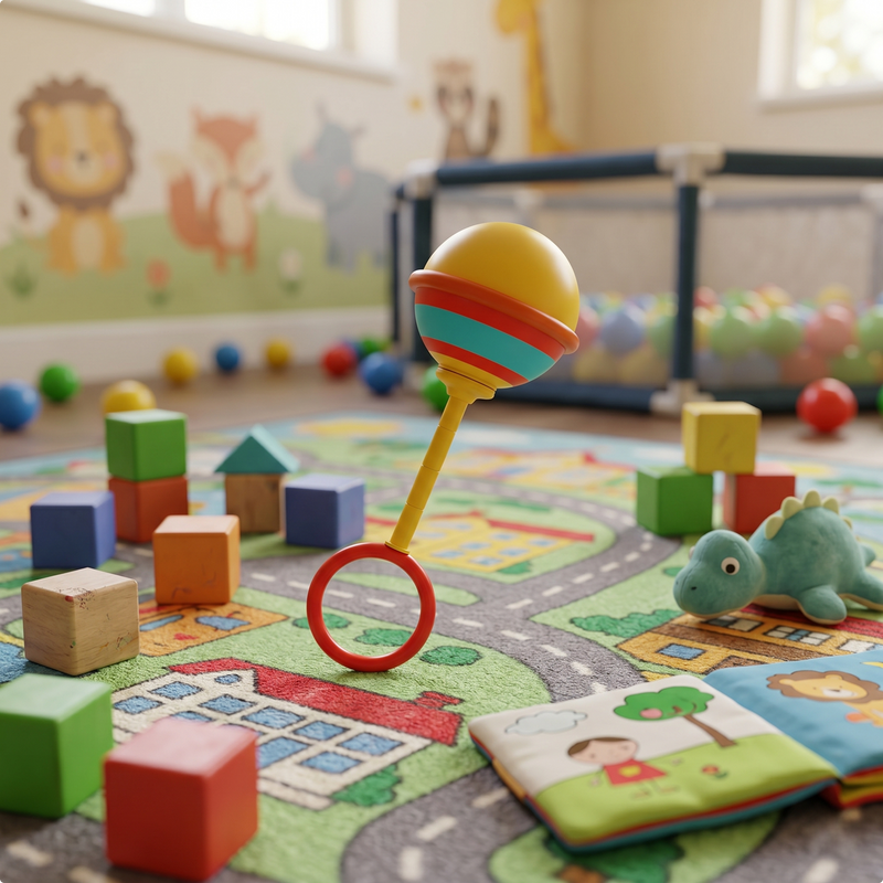 Colorful Baby Rattle Toy