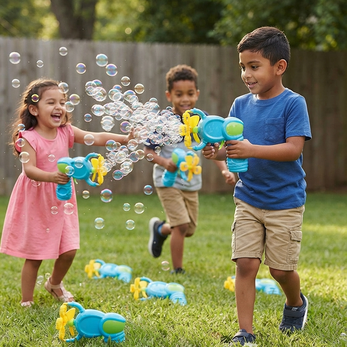 Fan-Powered Bubble Gun