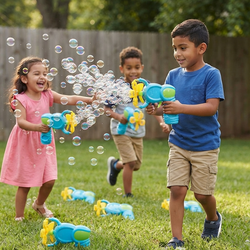 Fan-Powered Bubble Gun