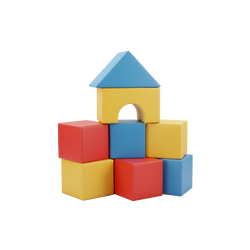 Colorful Soft Building Blocks Set