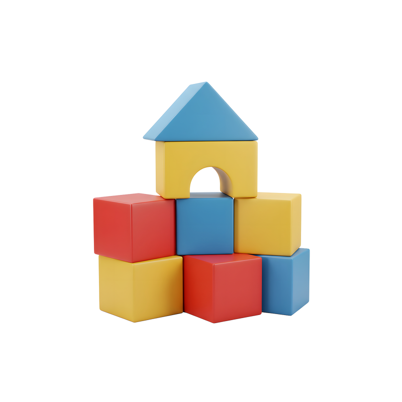 Colorful Soft Building Blocks Set