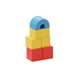 Colorful Soft Building Blocks Set