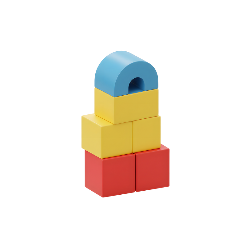 Colorful Soft Building Blocks Set