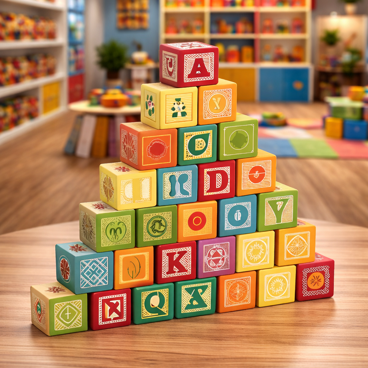 Alphabet Learning Blocks Set