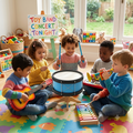 Kids Toy Drum Set with Drumsticks