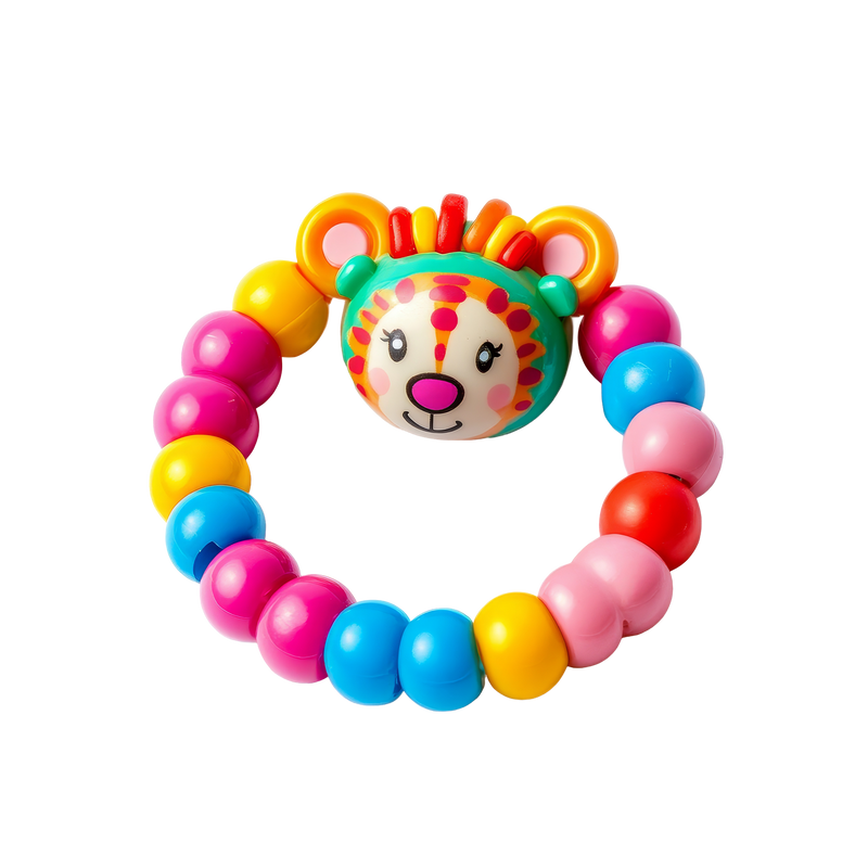 Lion Teether Rattle Ring