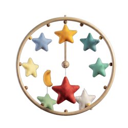 Rainbow Stars Baby Cot Mobile