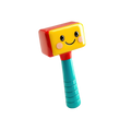 Colorful Smiley Face Mallet
