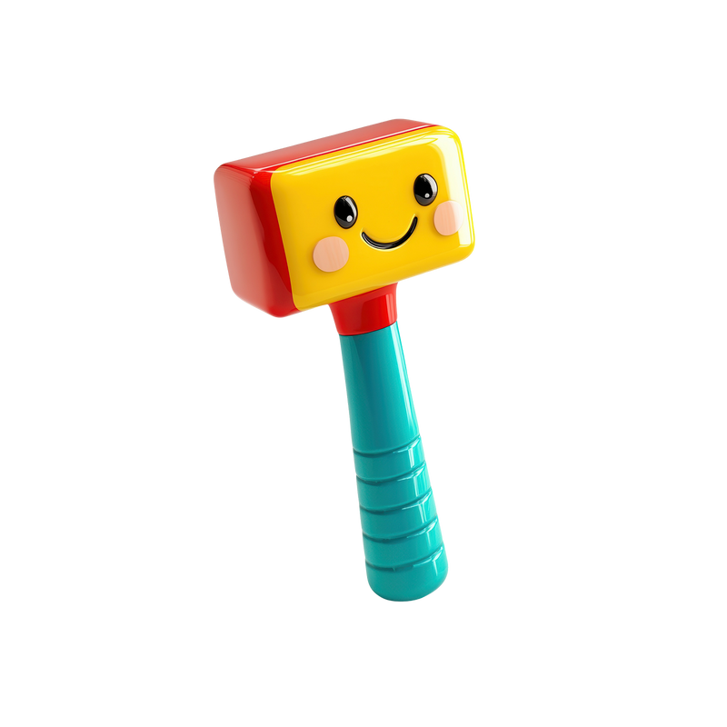 Colorful Smiley Face Mallet