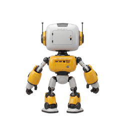 RB-X1 Smart Coding Robot rear view showing MODEL RB-X1 head panel POWER RECHARGEABLE label dual USB-C ports 3.5mm audio jack and chest speaker grille